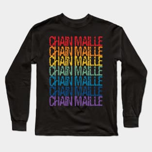 Rainbow Chain Maille Long Sleeve T-Shirt